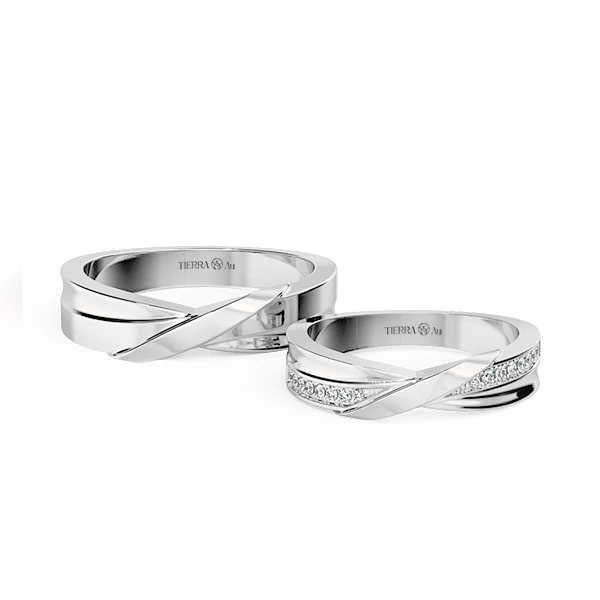 Modern Wedding Band Set NCC2040 1